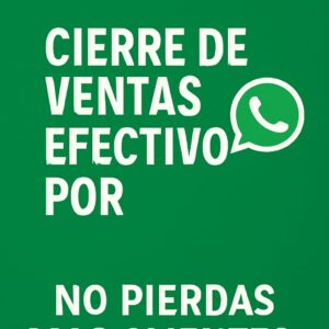 Cierre de Ventas Efectivo por WhatsApp: ¡No Pierdas Más Clientes!